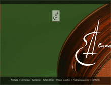 Tablet Screenshot of eaguitarras.com